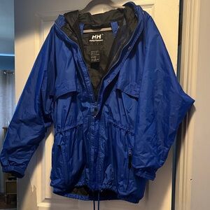 Helly Hansen Royal Blue Hooded Waterproof Jacket